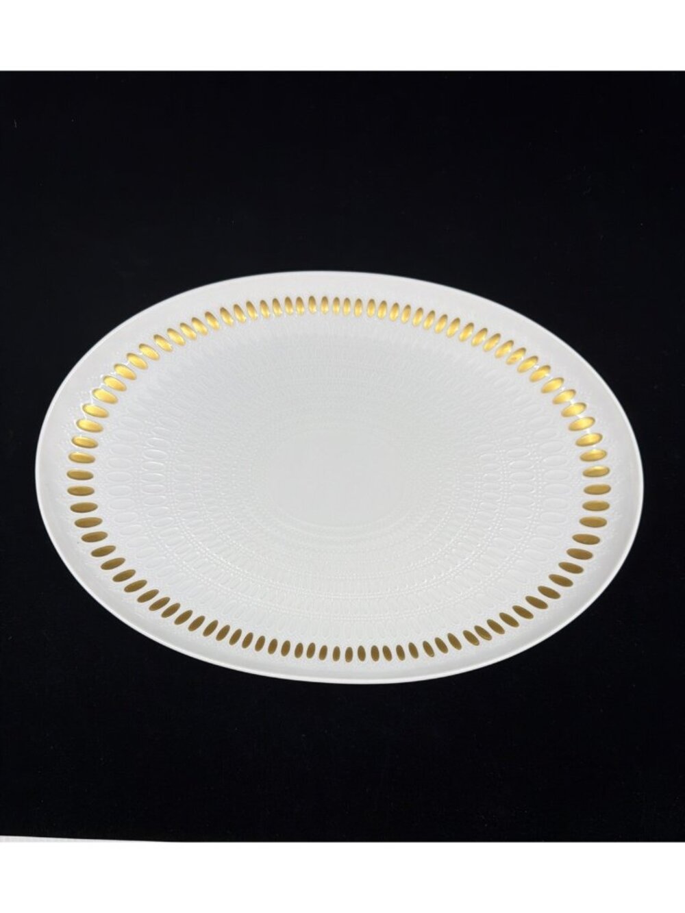Rosenthal Continental R2035 Romance Gold 13" Oval Serving Platter Germany